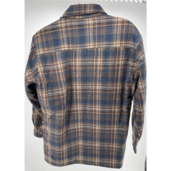 Vintage Northern Summit Wool Blend Plaid Shirt Jacket Flannel Quilt Lined Size M - Picture 10 of 10
